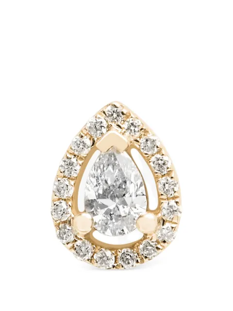 Djula Pear bar diamond piercing
