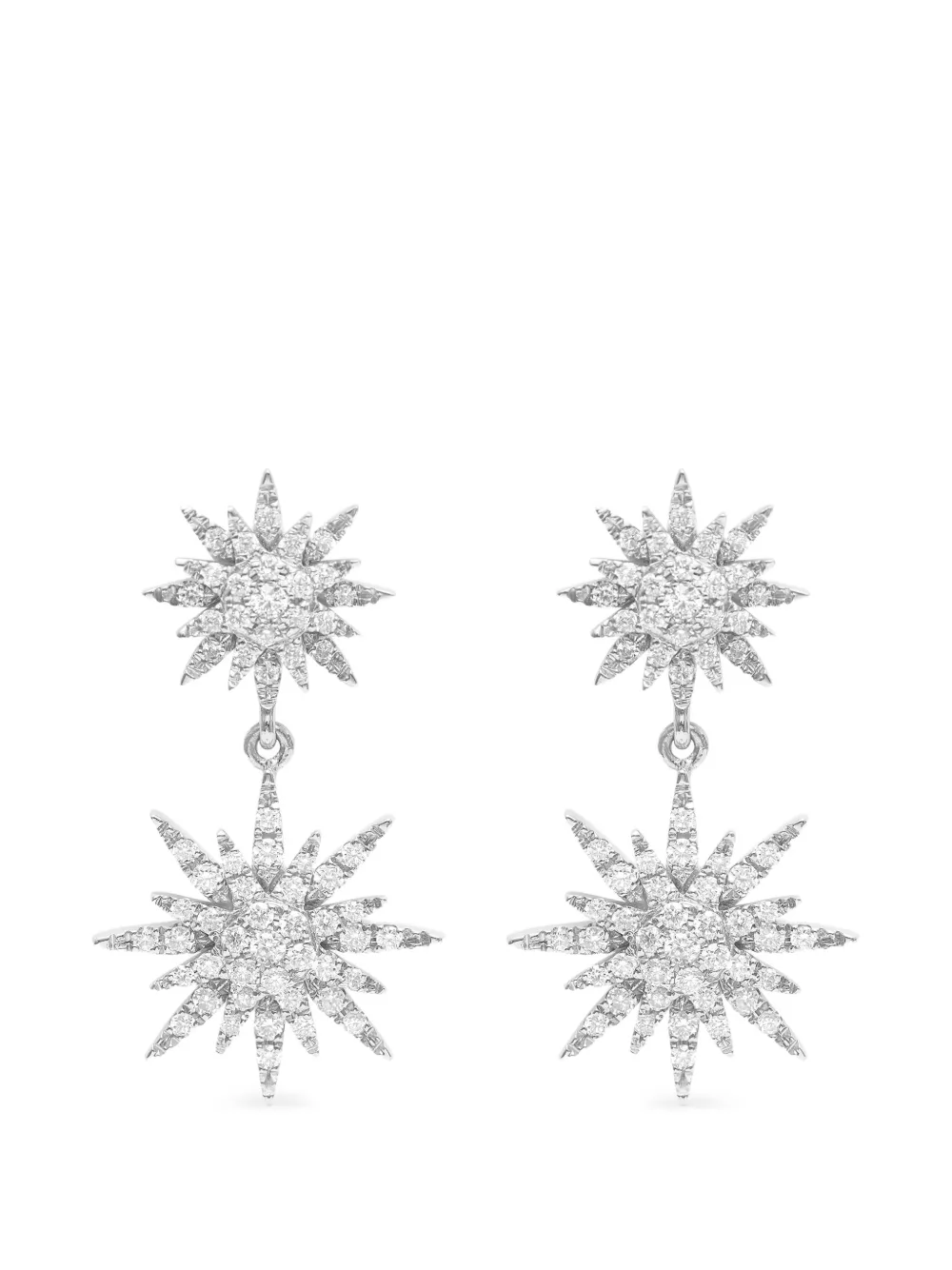 Djula Orecchini pendenti Soleil con diamanti - Argento