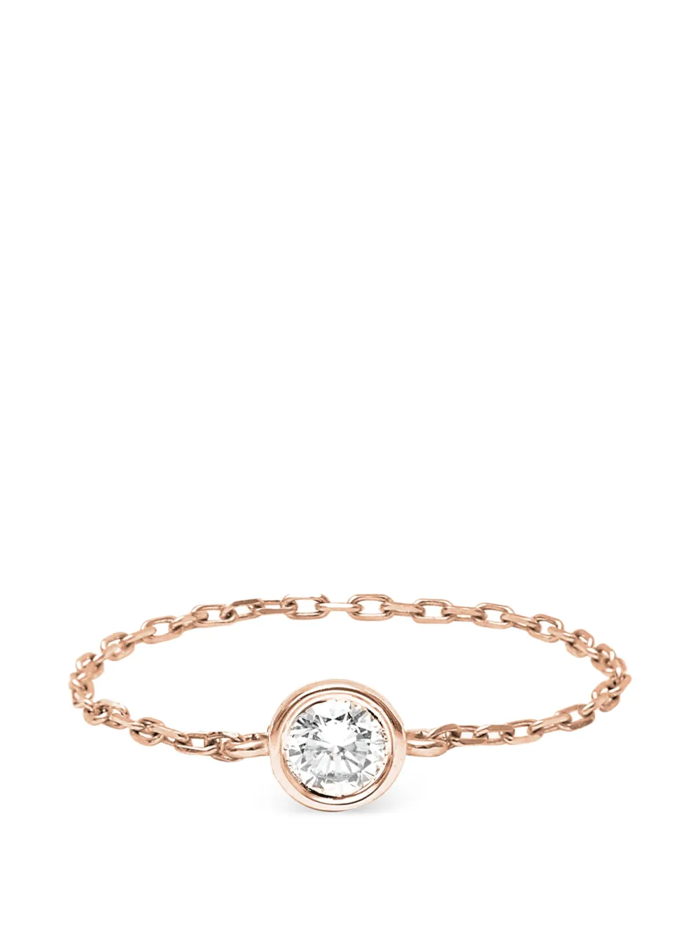 Djula Anello a catena Magic Touch con diamanti - Rosa