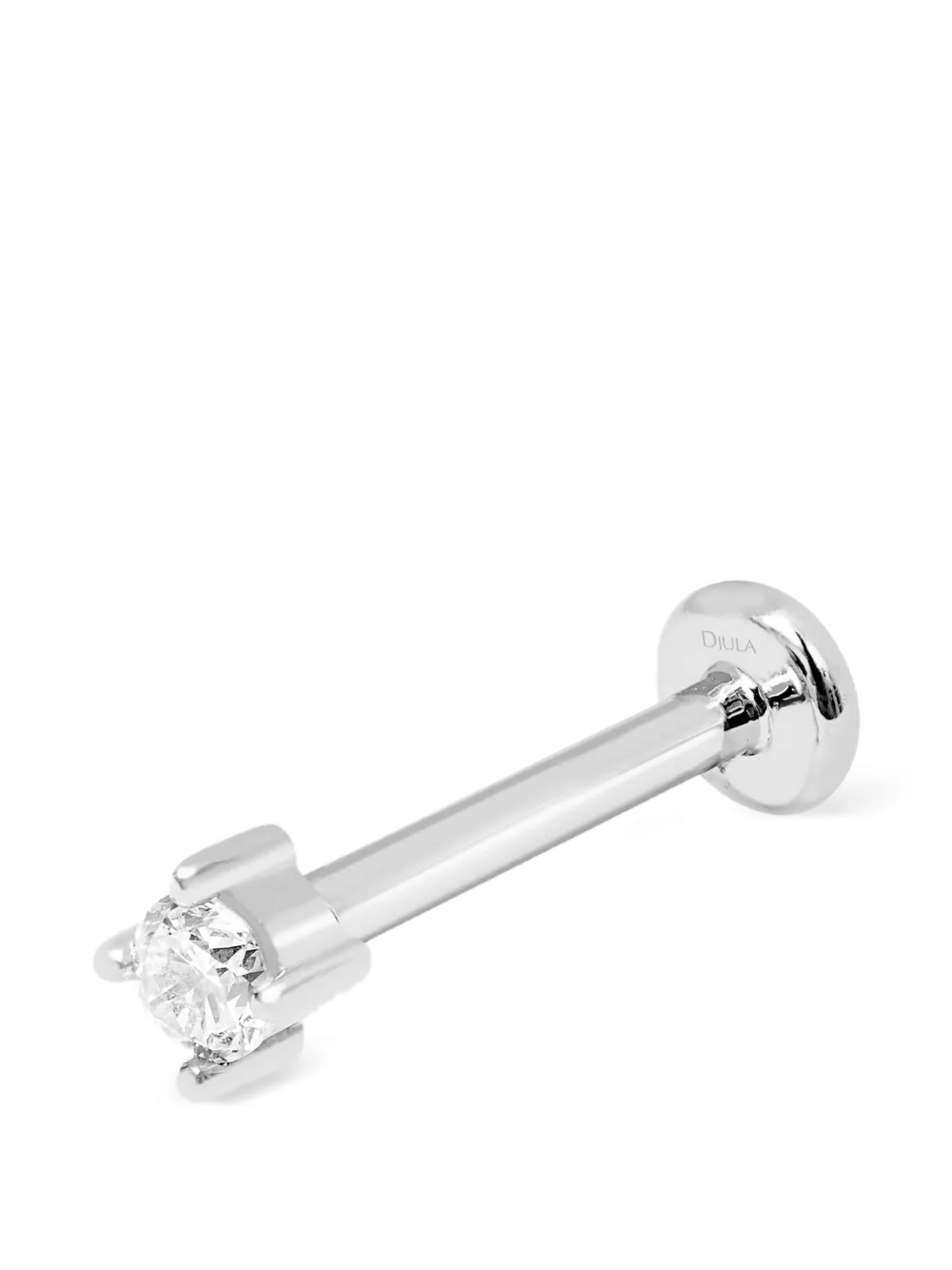 Djula diamond bar earring - Silber