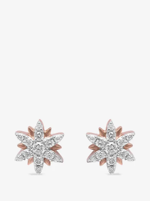 Djula boucles d'oreilles Magic Touch pavées de diamants