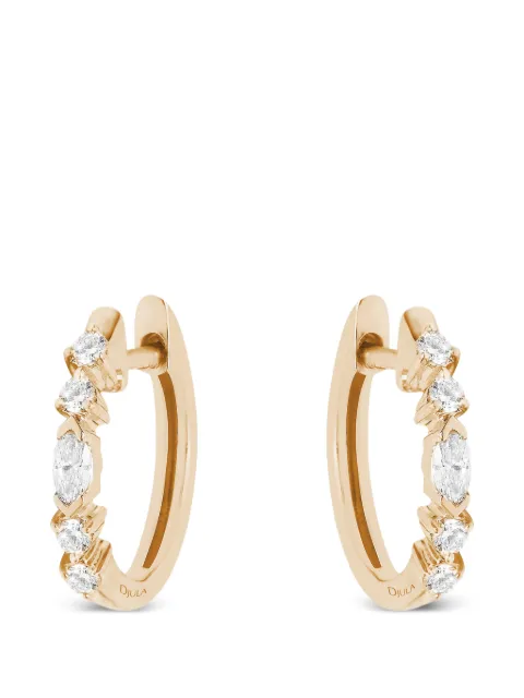 Djula Fairytale diamond hoop earrings