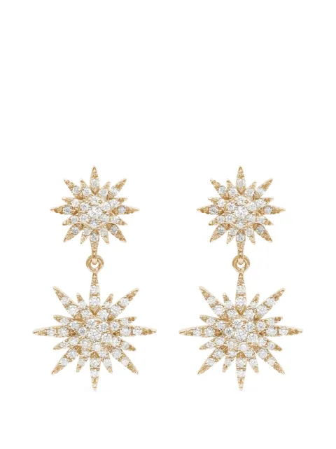 Djula Sun diamond drop earrings
