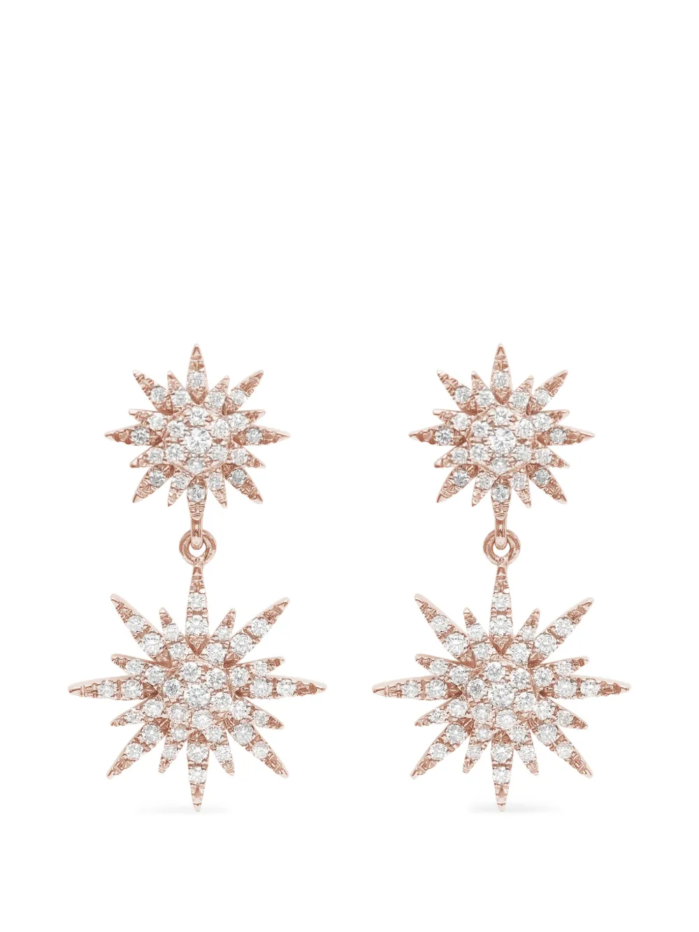Djula Orecchini Sun con diamanti - Rosa