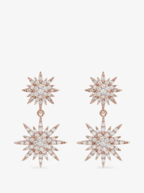 Djula Sun diamond drop earrings