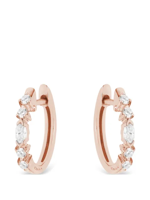 Djula Fairytale diamond hoop earrings