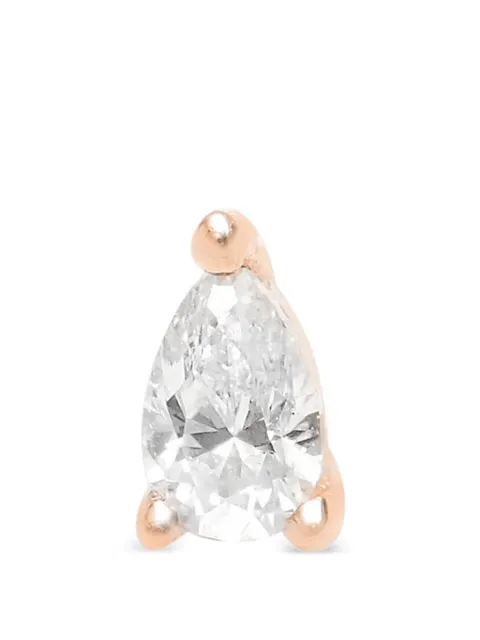 Djula arete en forma de pera con diamante