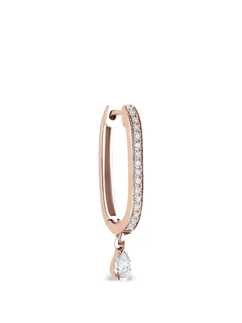 Djula Graphique diamond hoop single earring