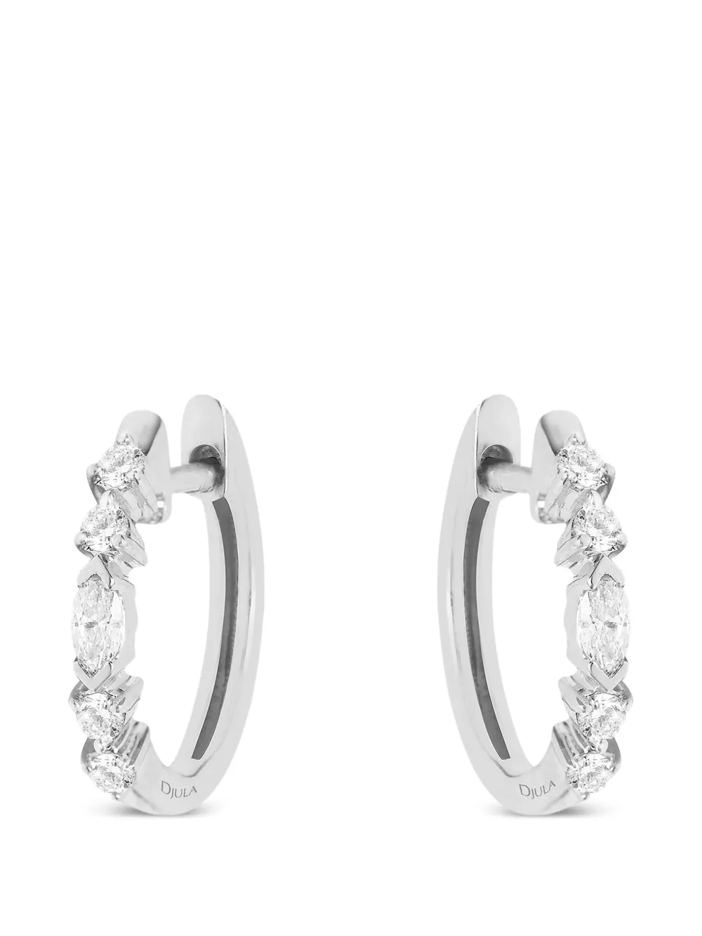 Djula Orecchini a cerchio Fairytale con diamanti - Argento
