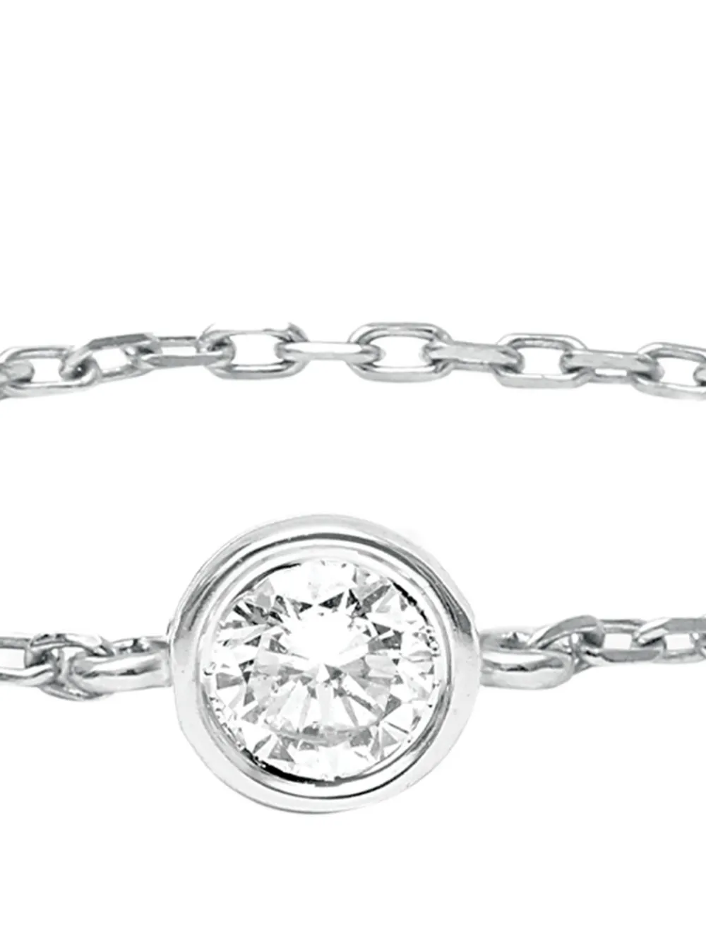  Djula Anillo Magic Touch Con Diamante - Plateado 