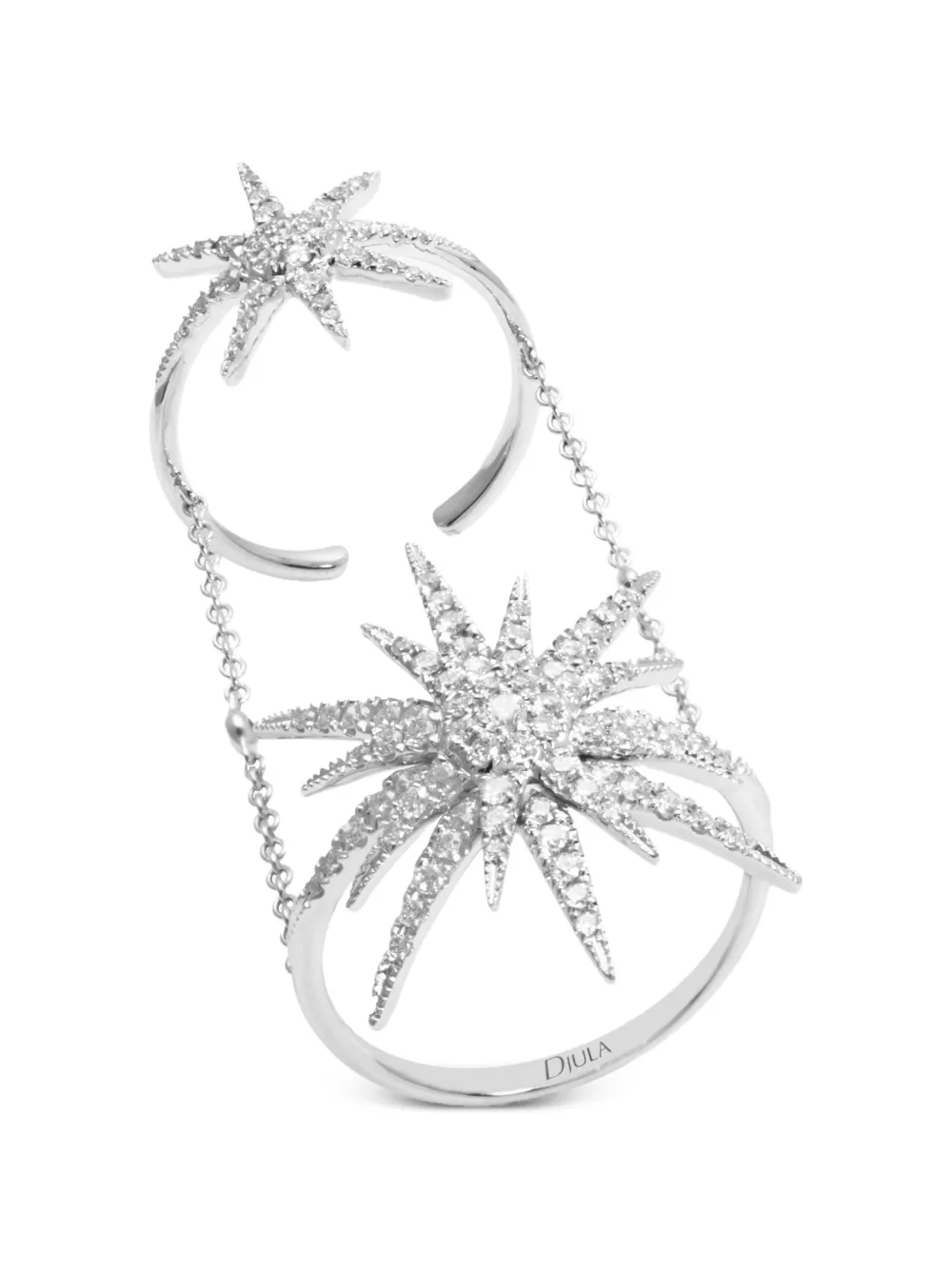 Djula Anello Soleil con diamanti - Argento