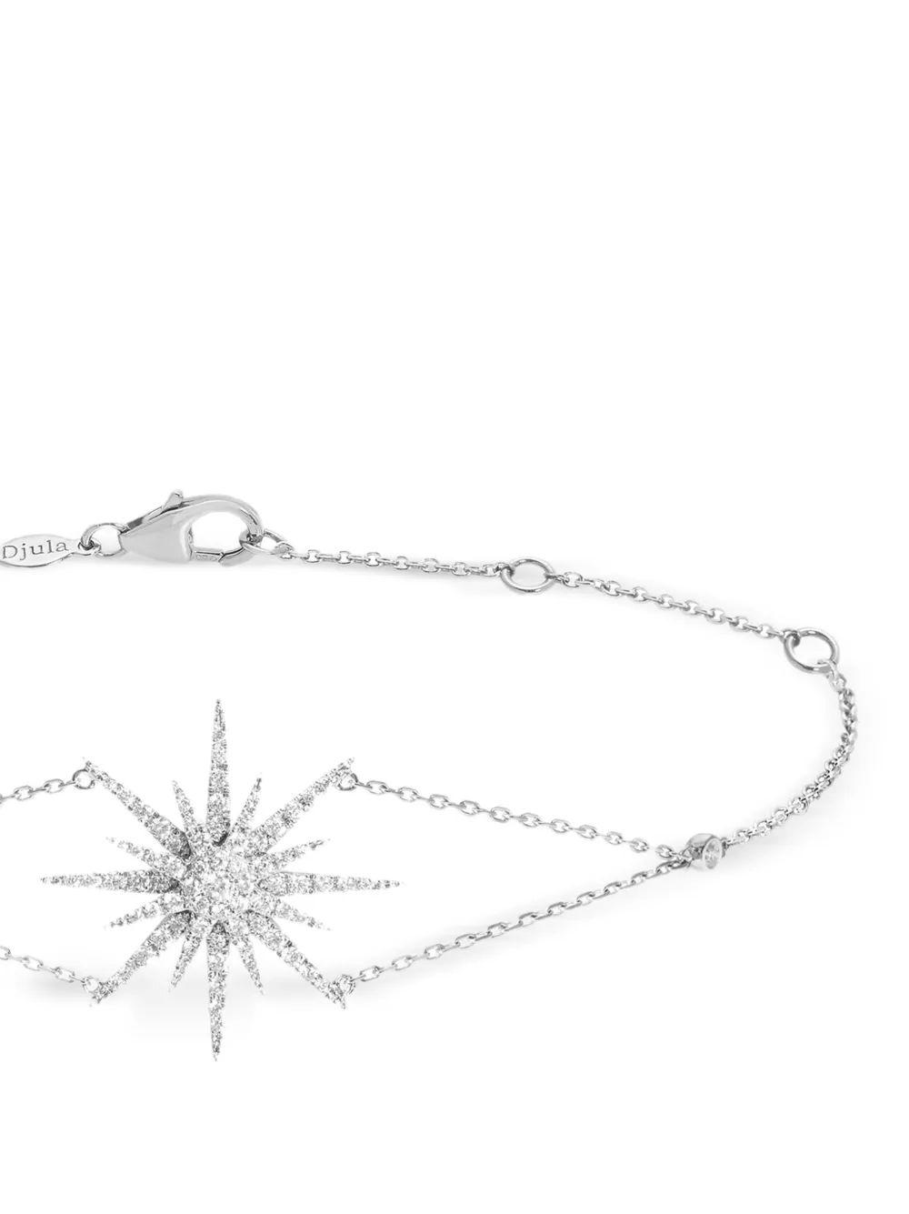  Djula Pulsera Sun Con Diamantes - Plateado 