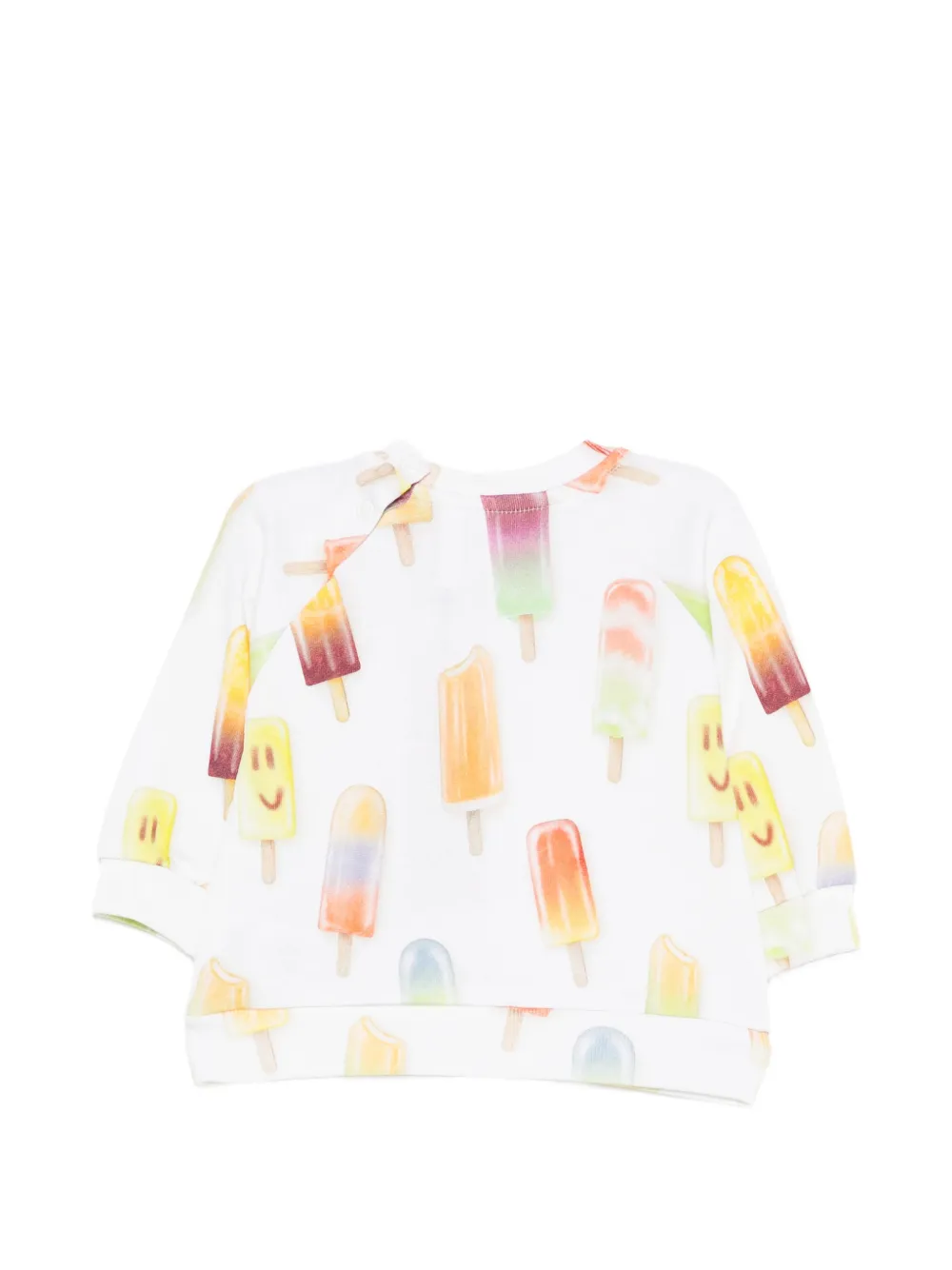 Molo Disc babytop met patroon Wit