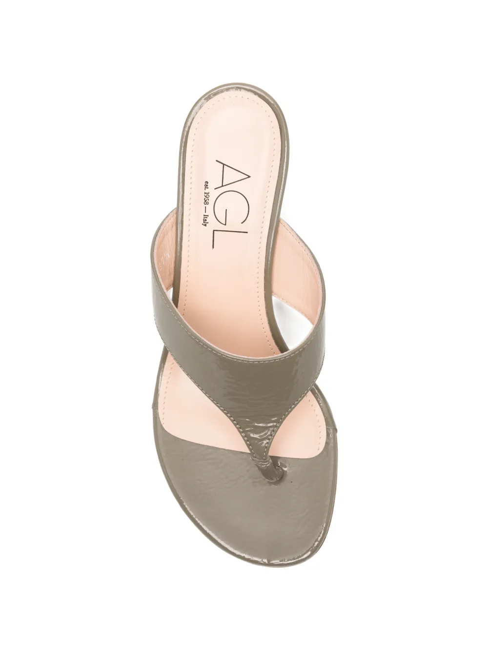 AGL Astrid gelakte sandalen Groen