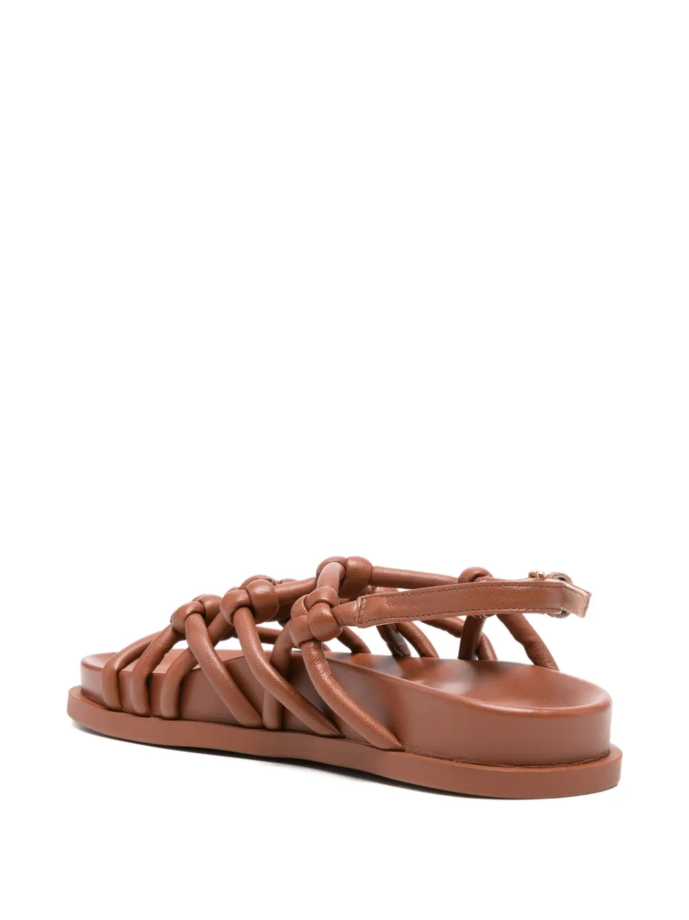 AGL Sandalen met geknoopt detail Bruin