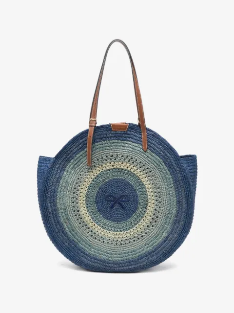 Anya Hindmarch Round Bow raffia tote bag