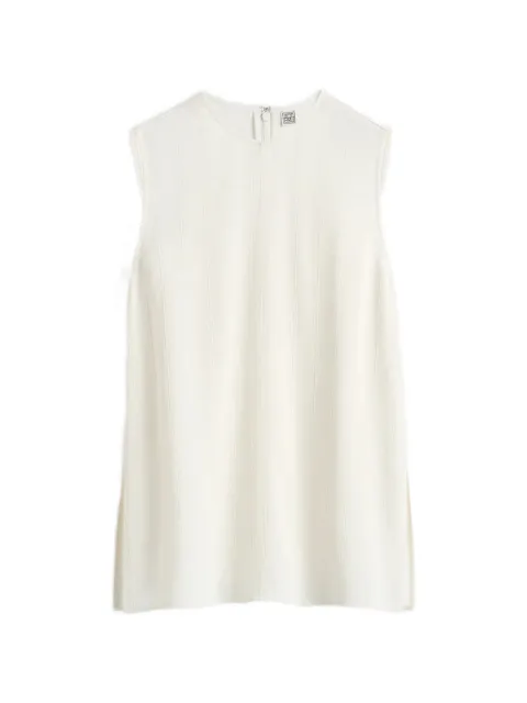 TOTEME ribbed side-slit blouse