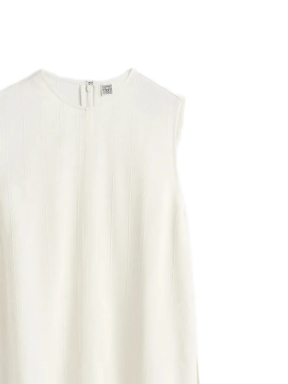 TOTEME Geweven gestreepte meringue top Beige