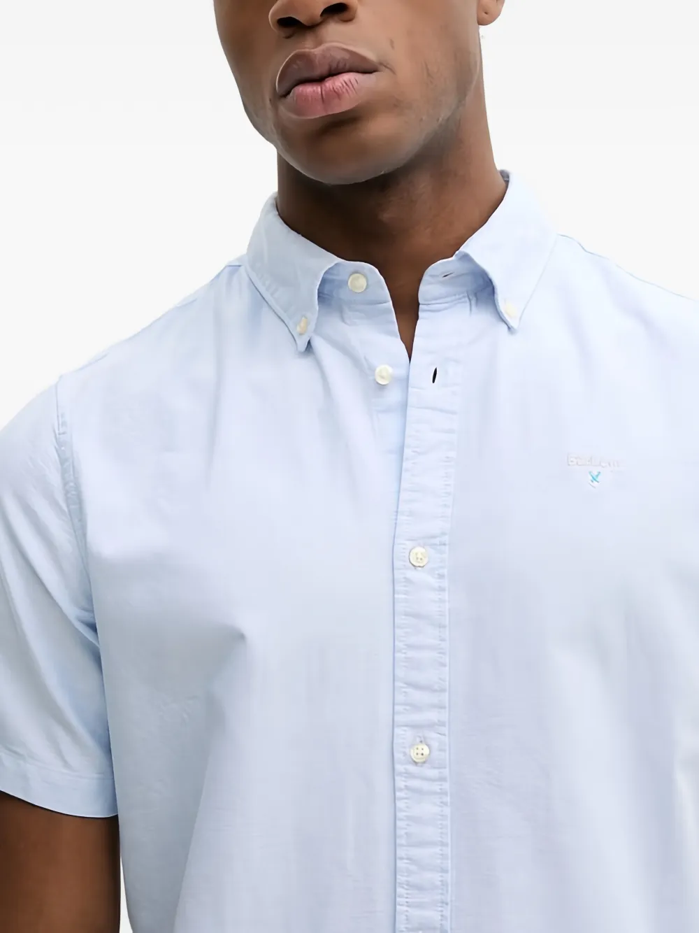 Barbour overhemd met korte mouwen Blauw