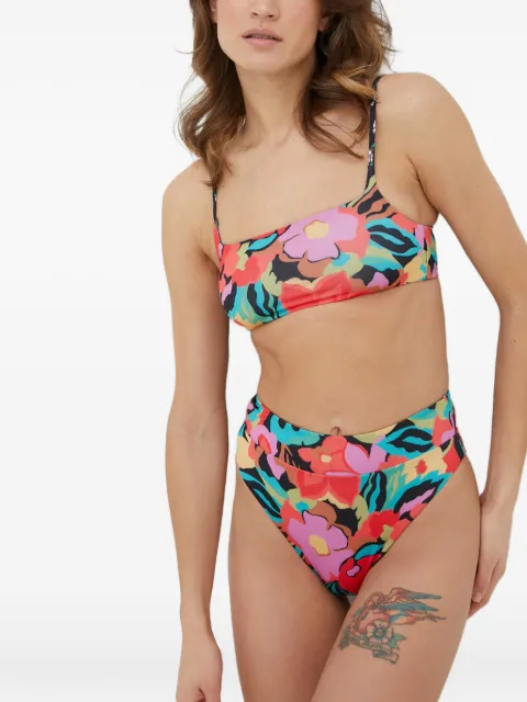 Billabong Islands Away Rev Zoe floral-print bikini top