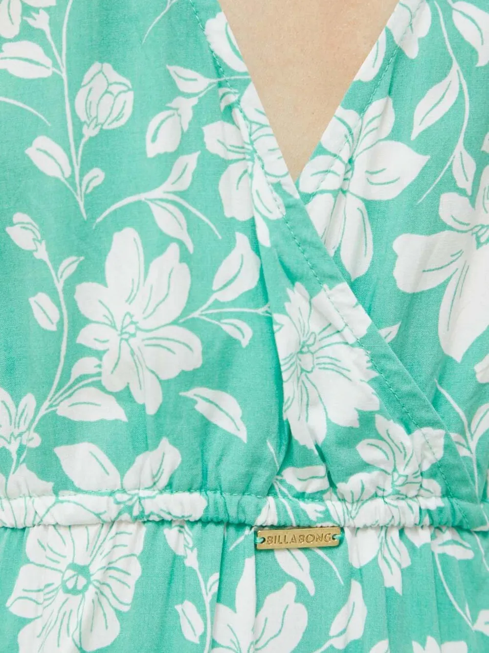 Billabong Mini-jurk met V-hals en bloemendetail Groen