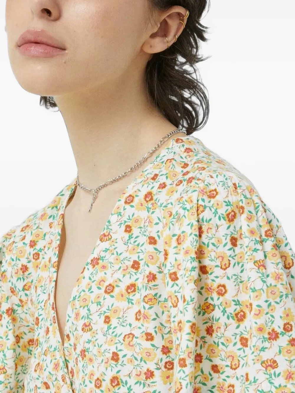 Billabong A-lijn jurk met bloemenprint Geel