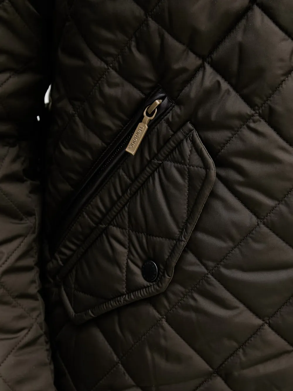 Barbour Chelsea jack met ribfluwelen kraag Groen