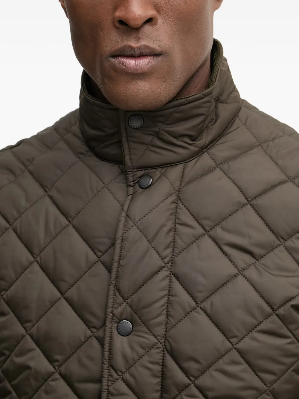 Barbour Chelsea jack met ribfluwelen kraag Groen