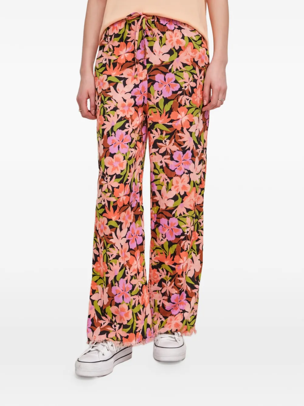 Billabong Pantaloni a fiori - Nero
