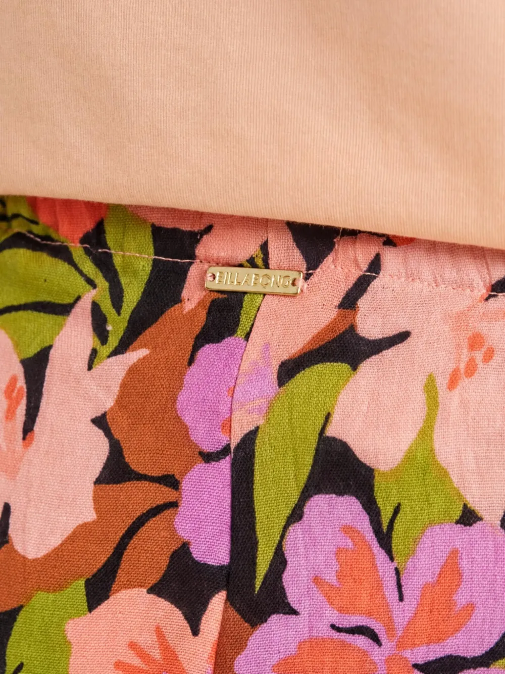 Billabong Broek met bloemenprint Zwart