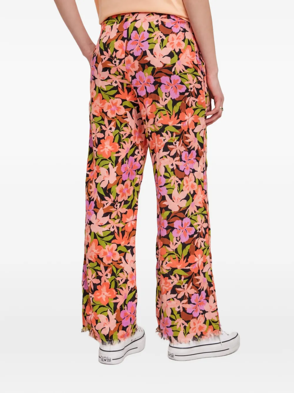 Billabong Broek met bloemenprint Zwart