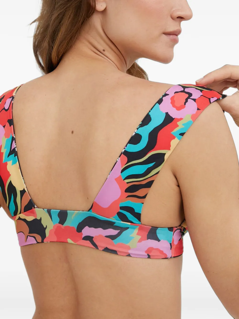 Billabong Omkeerbare bikinitop met bloemenprint Zwart