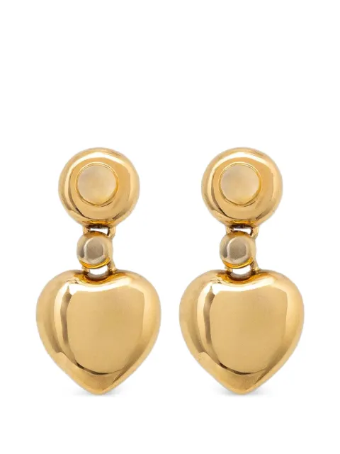 Chiara Ferragni Bold heart-pendant drop earrings