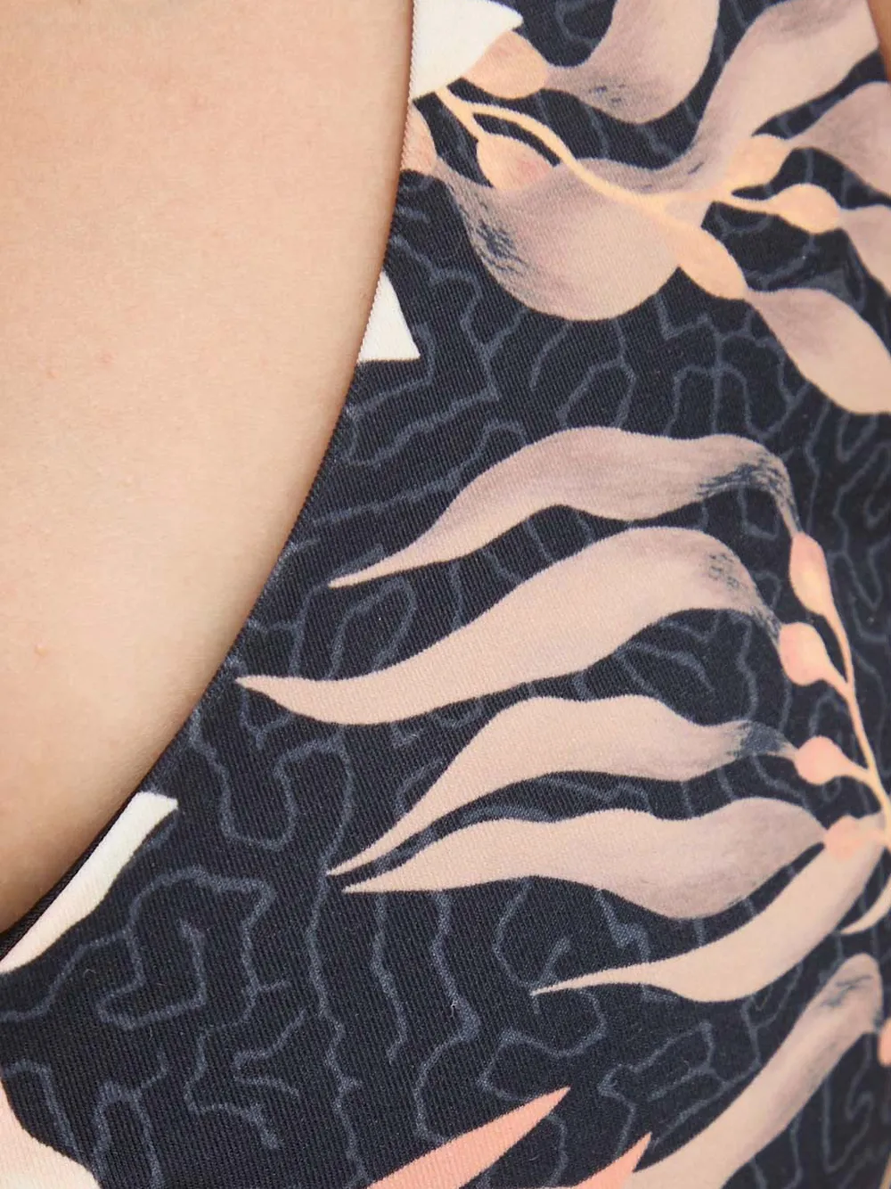 Billabong Bikinitop met bloemenprint Zwart