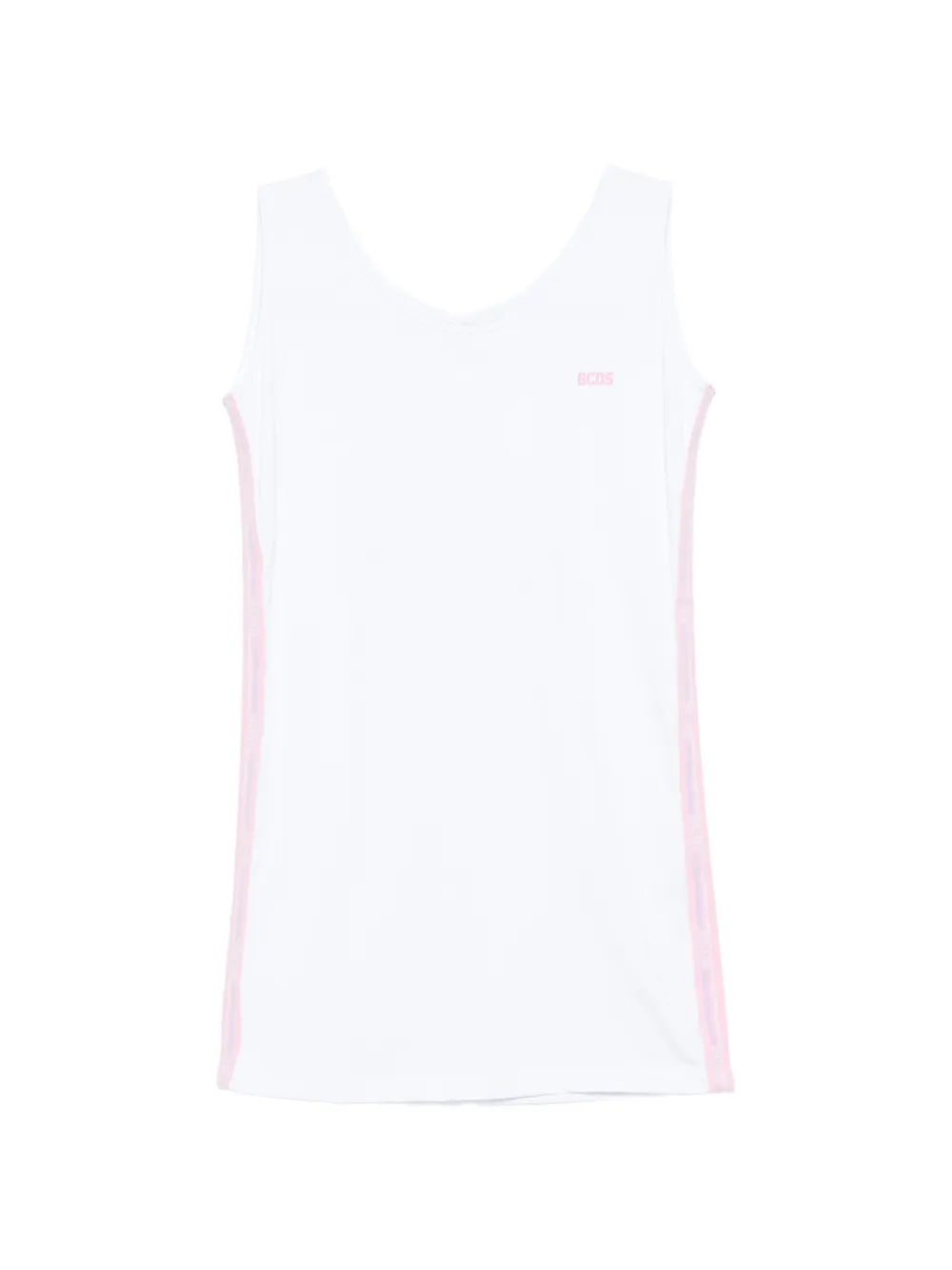 Gcds Kids logo-detail dress - Bianco