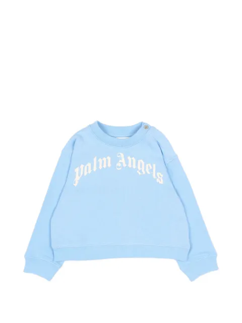 Palm Angels Kids logo-print crew-neck sweatshirt