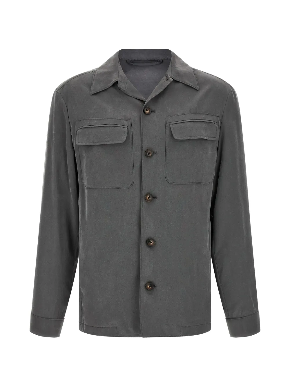 Pal Zileri buttoned pocket overshirt - Grigio