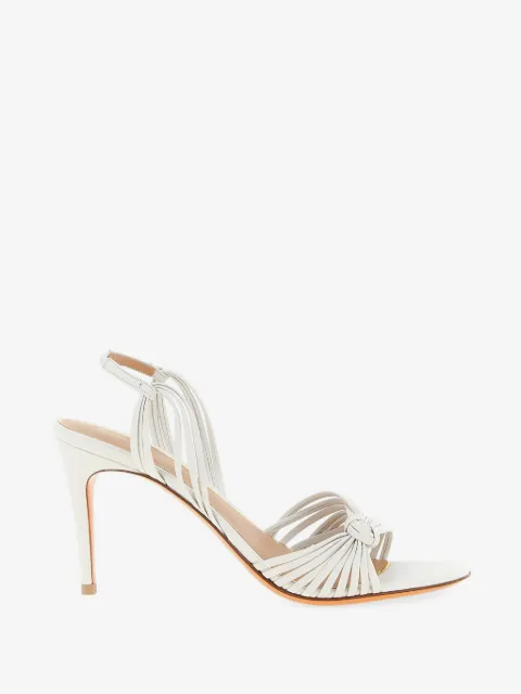 Santoni Eloise knot-detail leather sandals