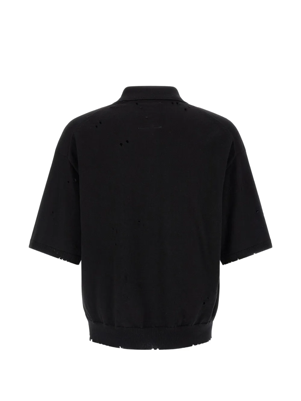 Maison MIHARA YASUHIRO Poloshirt met geborduurd logo Zwart
