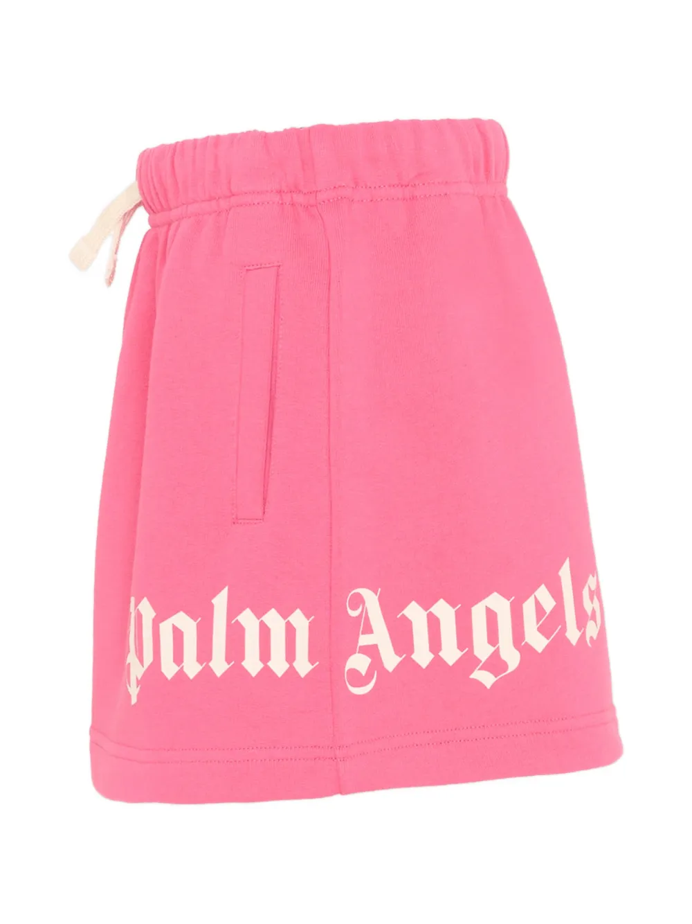 Palm Angels Kids Rok met trekkoordtaille Roze