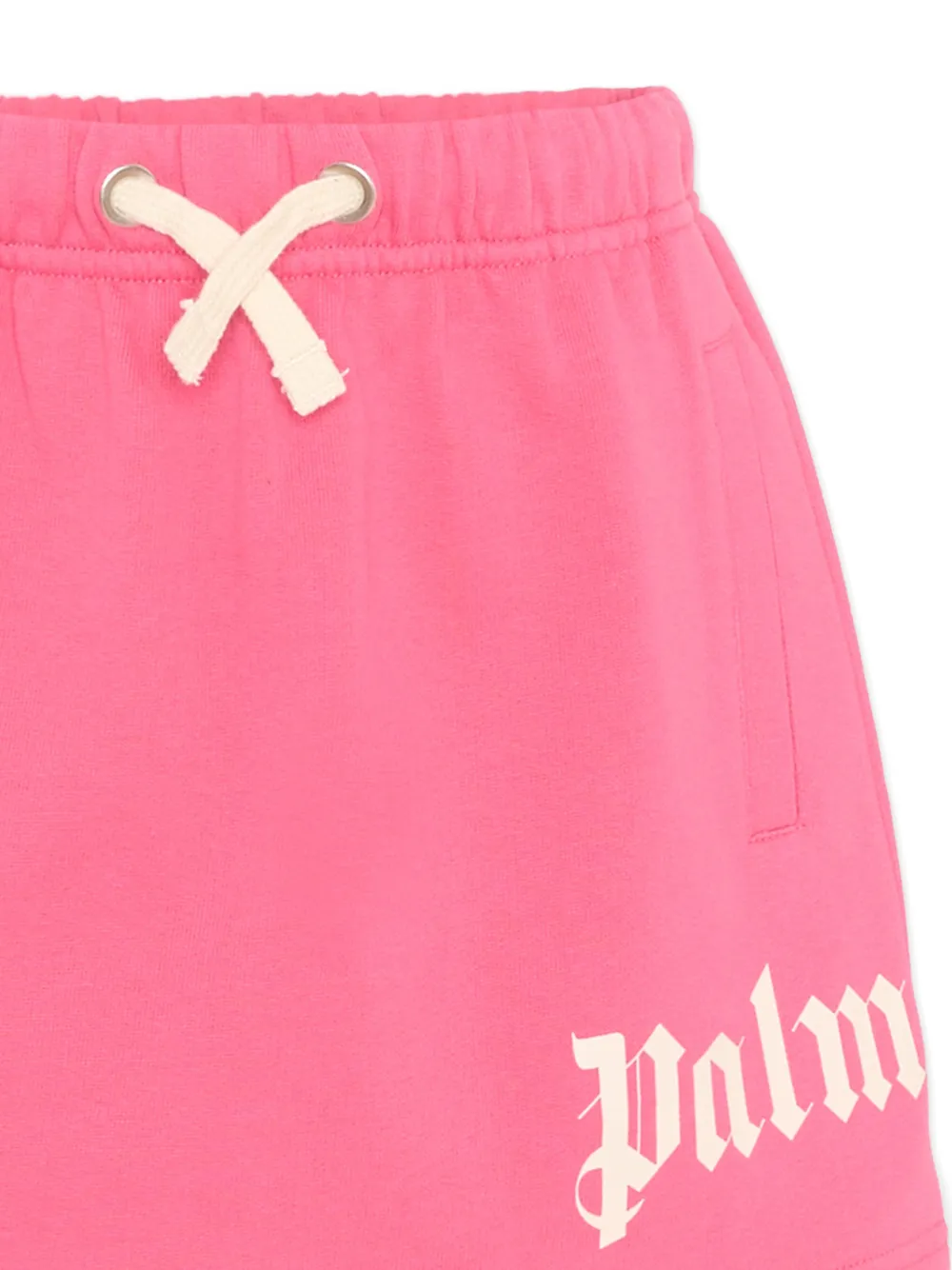 Palm Angels Kids Rok met trekkoordtaille Roze