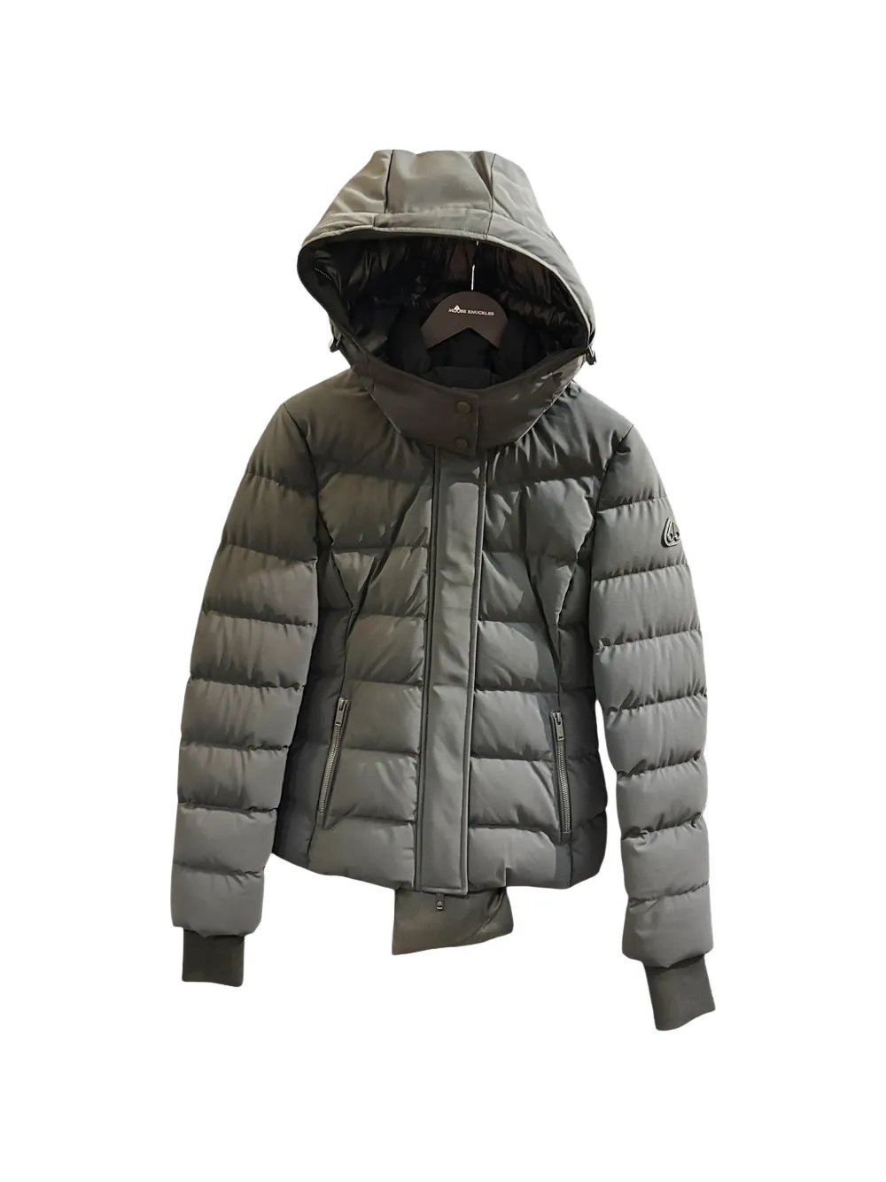 Moose Knuckles hooded down jacket - Grey