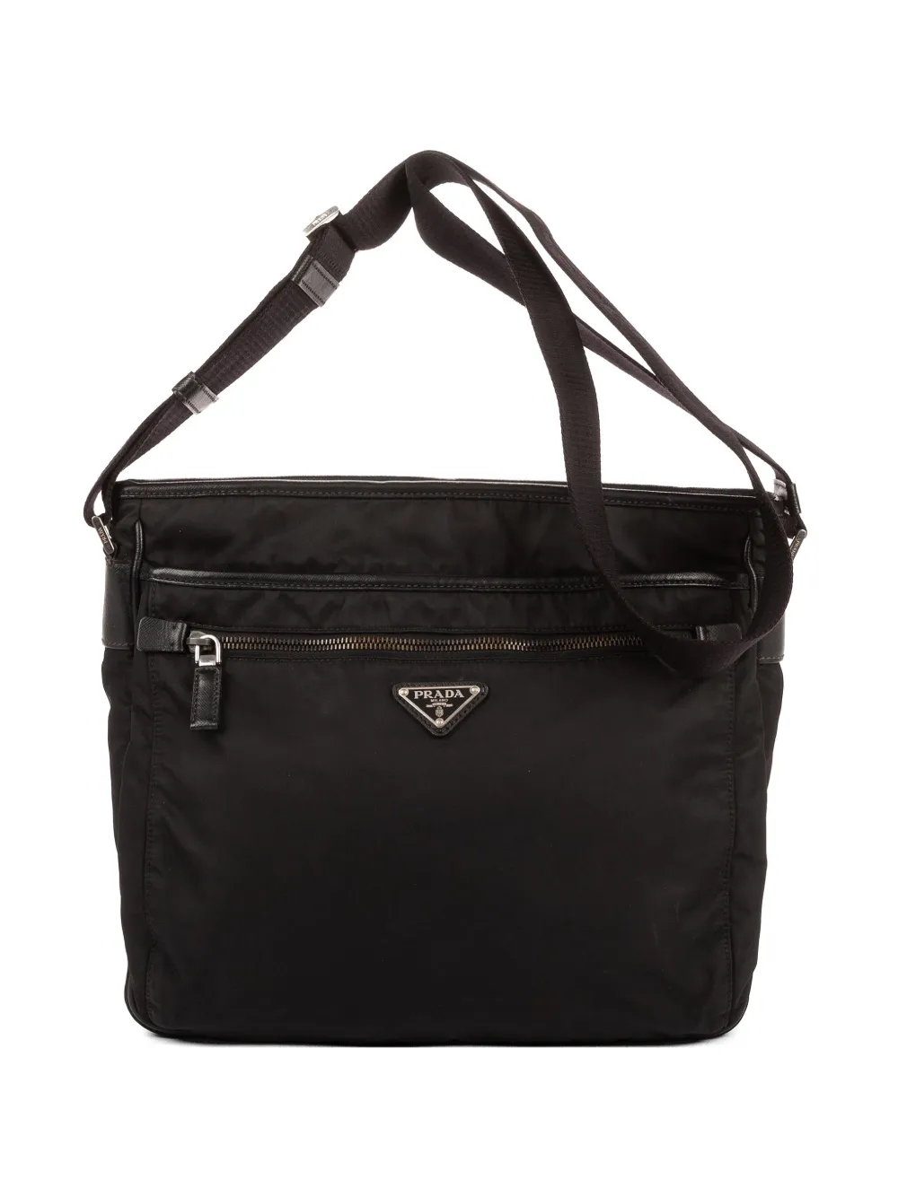 Prada Pre-Owned Logo plaque shoulder bag - Schwarz