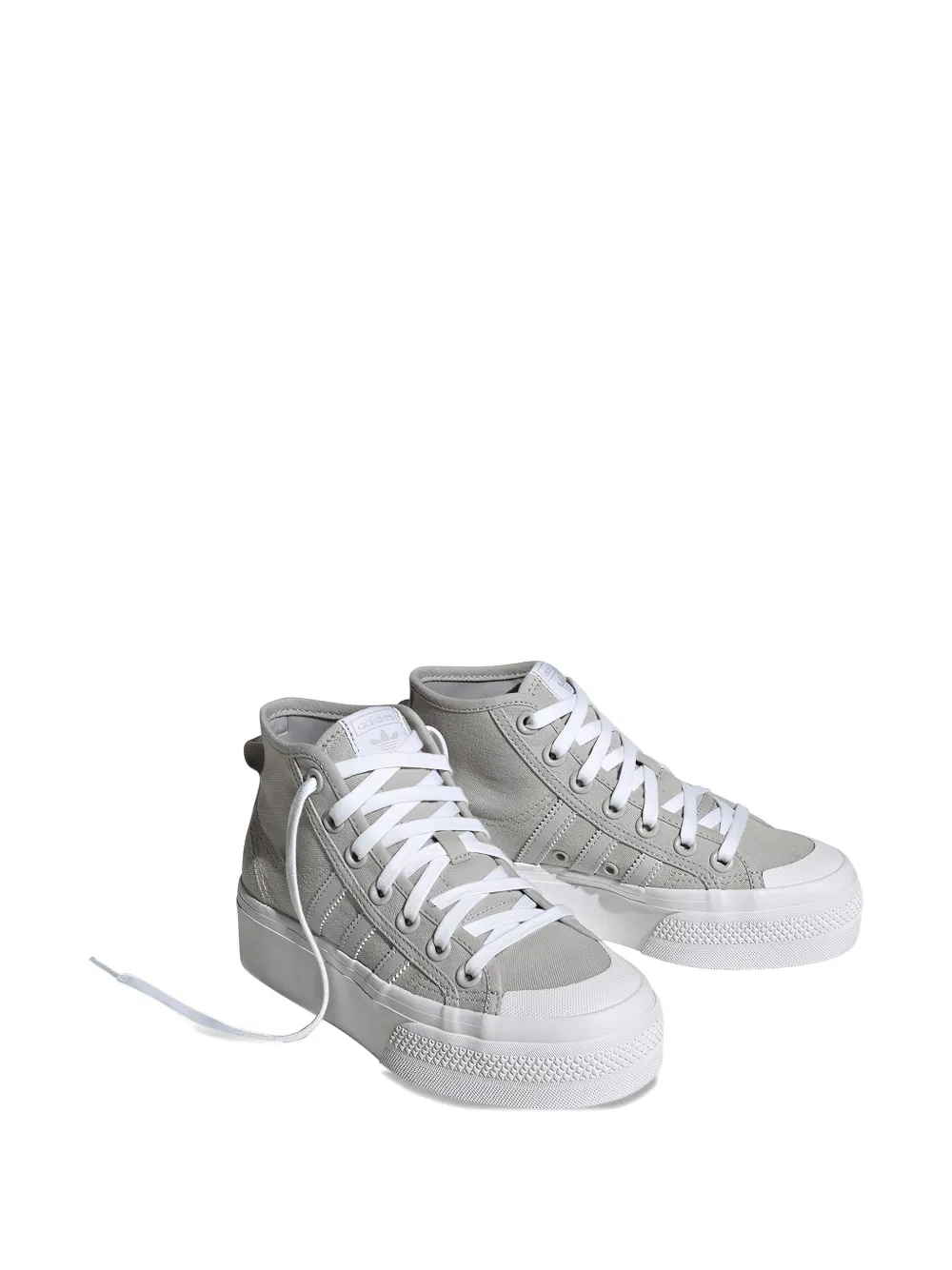 adidas Kids Nizza Mid J sneakers met plateauzool Grijs