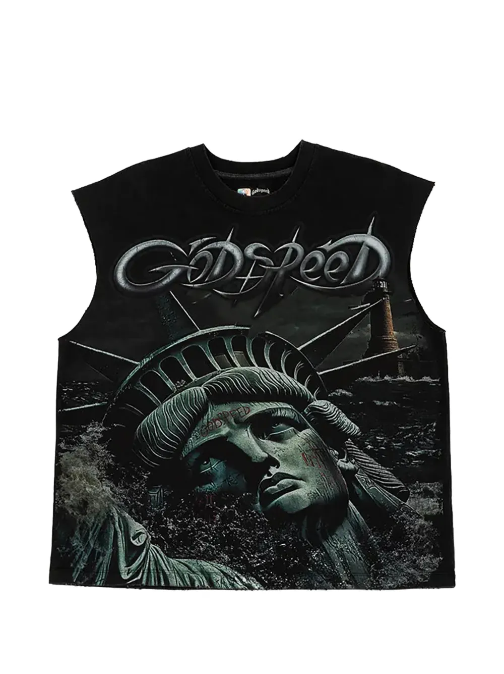 GODSPEED Sunken Liberty 2 sleeveless top - Schwarz