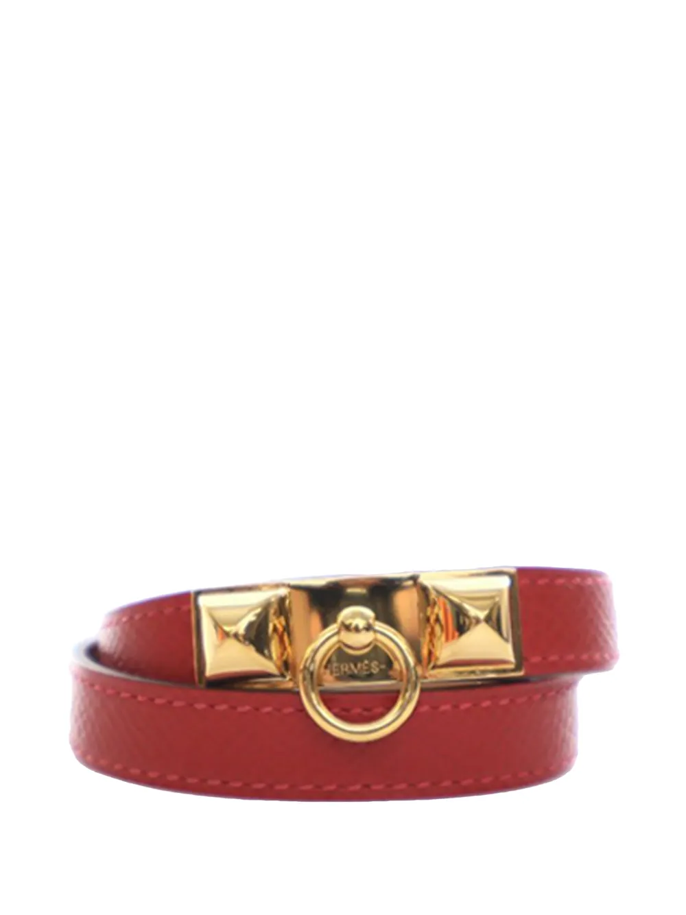 Hermès Pre-Owned 2015 Epsom Rivale Double Tour Bracelet M costume bracelet - Gold