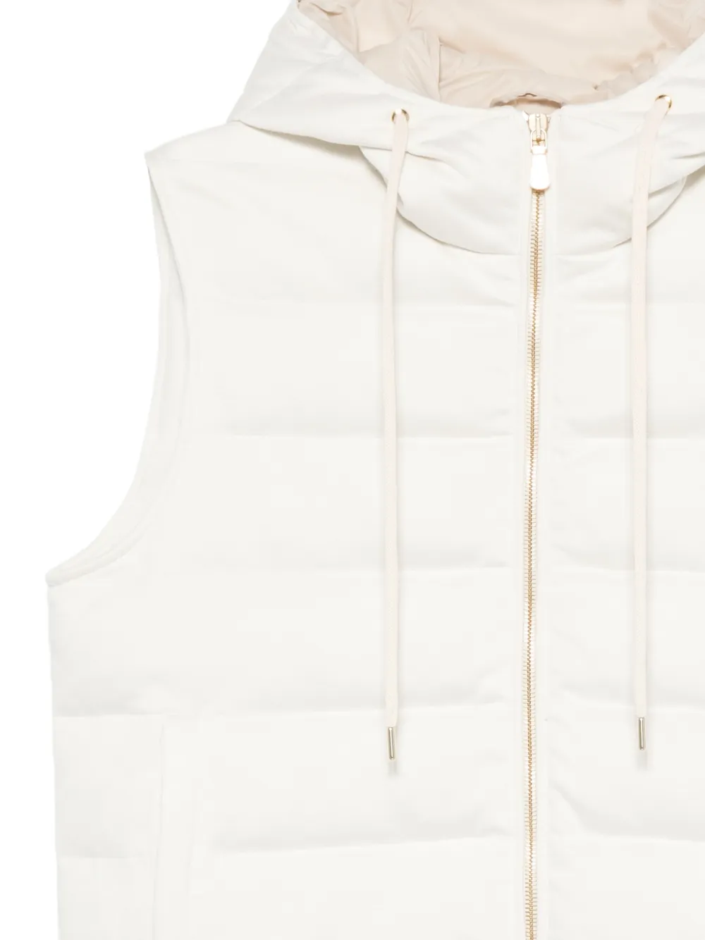 Eleventy Bodywarmer met gewatteerd patroon Beige