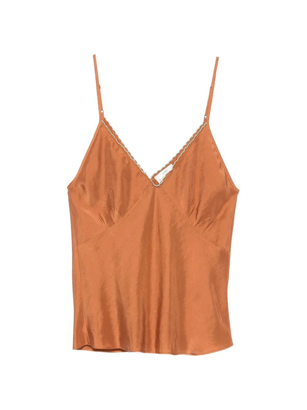 Forte Forte embroidered-trim top - Arancione