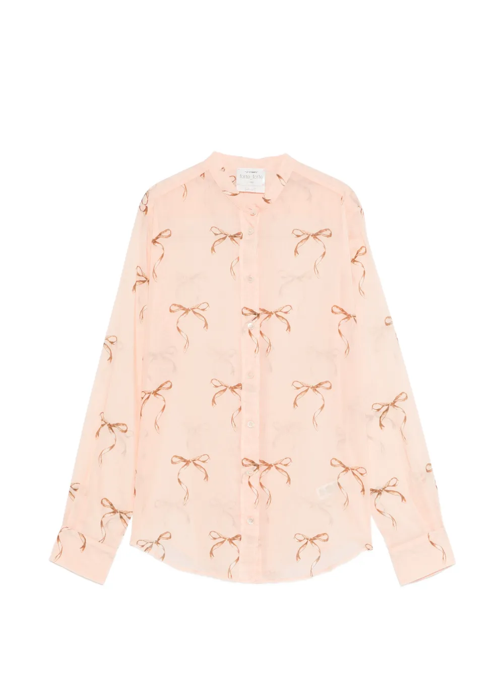 Forte Forte bow-print shirt - Rosa