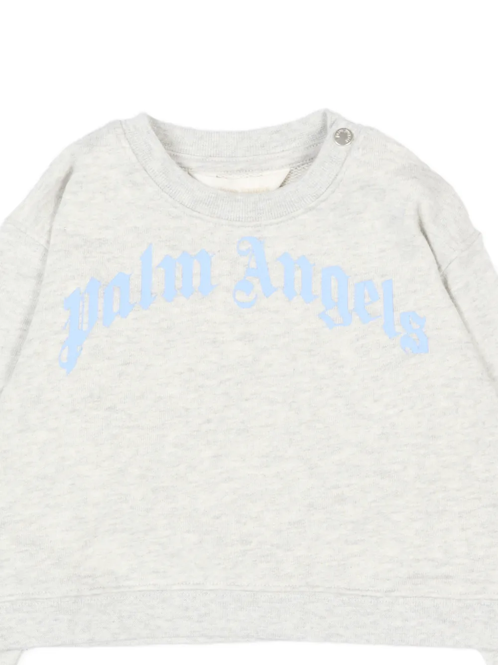 Palm Angels Kids Sweater met logoprint Grijs